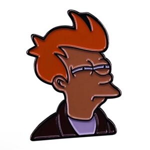 Futurama 1999 Sitcom Cartoon Enamel Pin, Philip J. Fry Enamel Pin